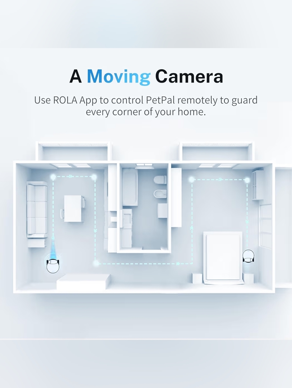 Enabot EBO ROLA PetPal FamilyBot 2.5K Camera Robot - Picture 4 of 7